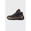 Men's leather lace-up boots