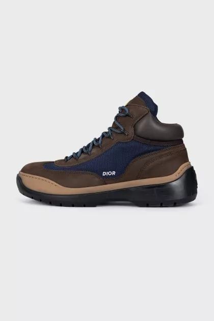 Men's leather lace-up boots