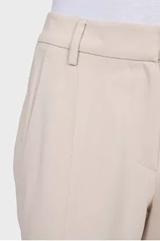 Slim fit trousers with cuffs