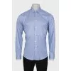 Men's Blue Pinstripe Shirt