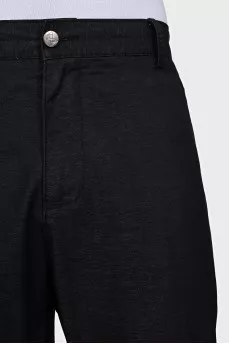 Men's cropped wide leg trousers
