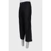 Men's cropped wide leg trousers