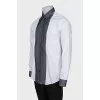 Men's shirt with silk trim