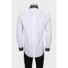 Men's shirt with silk trim