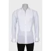 Men's shirt with gold cufflinks