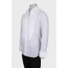 Men's shirt with gold cufflinks