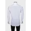 Men's shirt with gold cufflinks