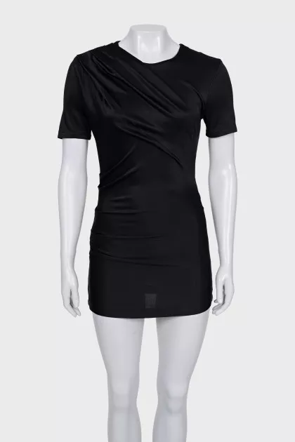 Bodycon Draped Mini Dress