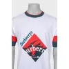 White T-shirt with embossed print