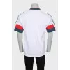 White T-shirt with embossed print