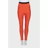 Orange elasticated leggings