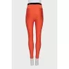 Orange elasticated leggings