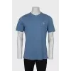 Men's Blue T-Shirt With Logo