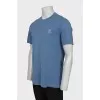 Men's Blue T-Shirt With Logo