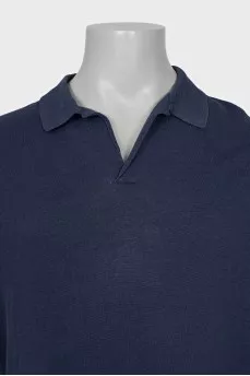 Men's blue polo