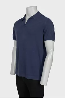 Men's blue polo