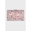 Rectangular clutch with print
