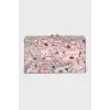 Rectangular clutch with print