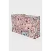 Rectangular clutch with print