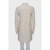 Silk dress with ties