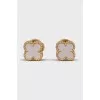 Sweet Alhambra yellow gold earrings
