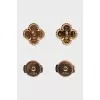 Sweet Alhambra yellow gold earrings