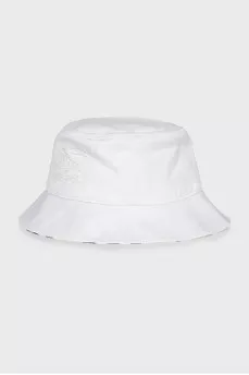 White Panama Hat with Patch