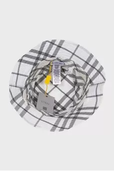 White Panama Hat with Patch