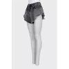 Cropped Denim Shorts with Pockets