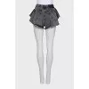Cropped Denim Shorts with Pockets