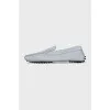 Men's Blue Suede Loafers