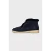 Men's insulated suede boots