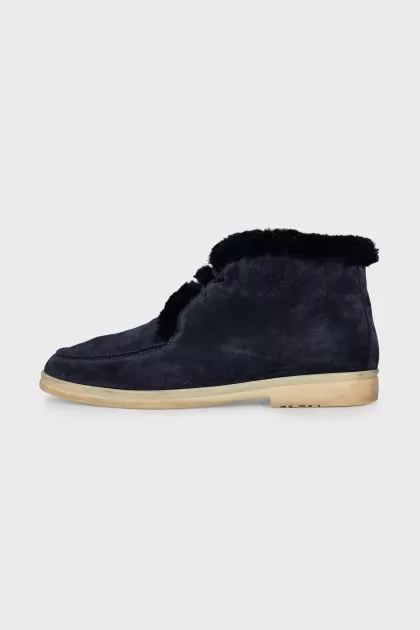Men's insulated suede boots
