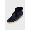 Men's insulated suede boots