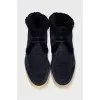 Men's insulated suede boots