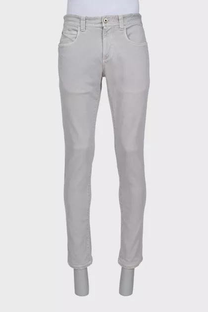 Men's grey skinny jeans
