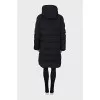 Down jacket with drawstrings