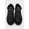 Men's leather and suede sneakers