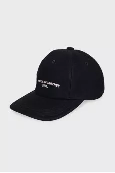 Wool cap with embroidered logo