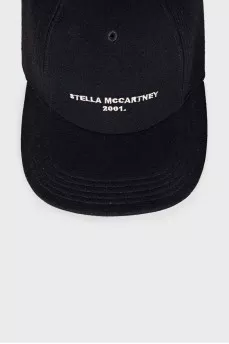 Wool cap with embroidered logo