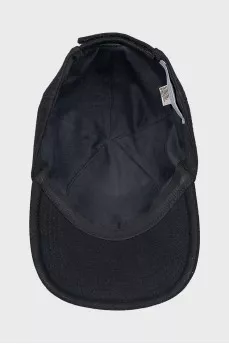 Wool cap with embroidered logo