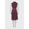 Fitted dress with belt