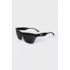 wayfarer sunglasses with clear frame