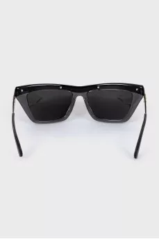 Сонцезахисні окуляри wayfarer з прозорою оправою