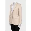 Beige jacket with small print