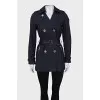 Fitted coat with gold buttons
