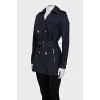 Fitted coat with gold buttons