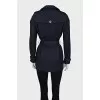 Fitted coat with gold buttons