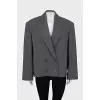 Oversized wool jacket