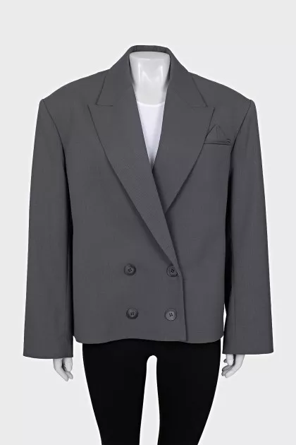 Oversized wool jacket